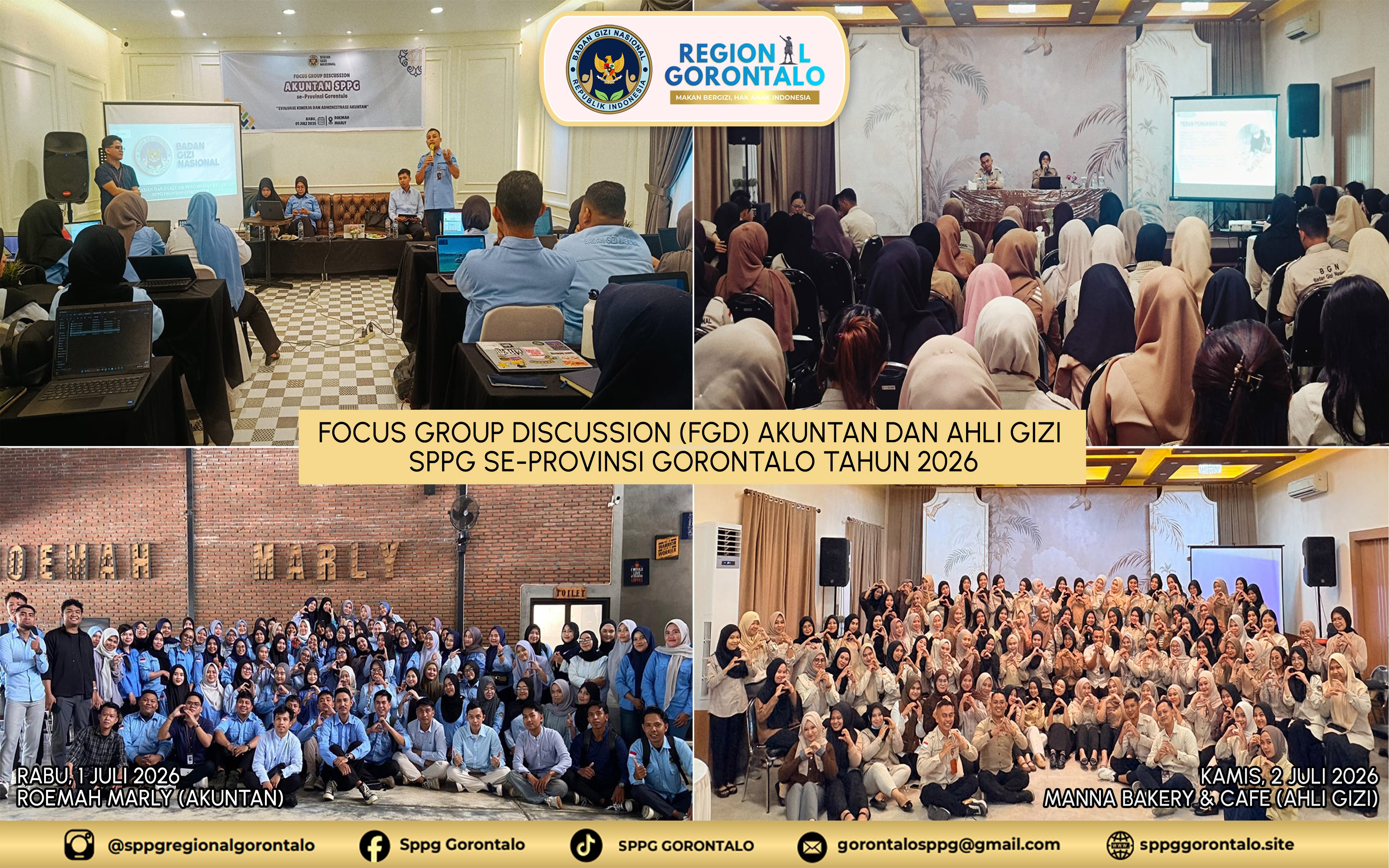 BGN Regional Gorontalo Gelar Focus Group Discussion (FGD) Akuntan dan Ahli Gizi SPPG Tahun 2026 untuk Perkuat Tata Kelola dan Kualitas Layanan Program MBG