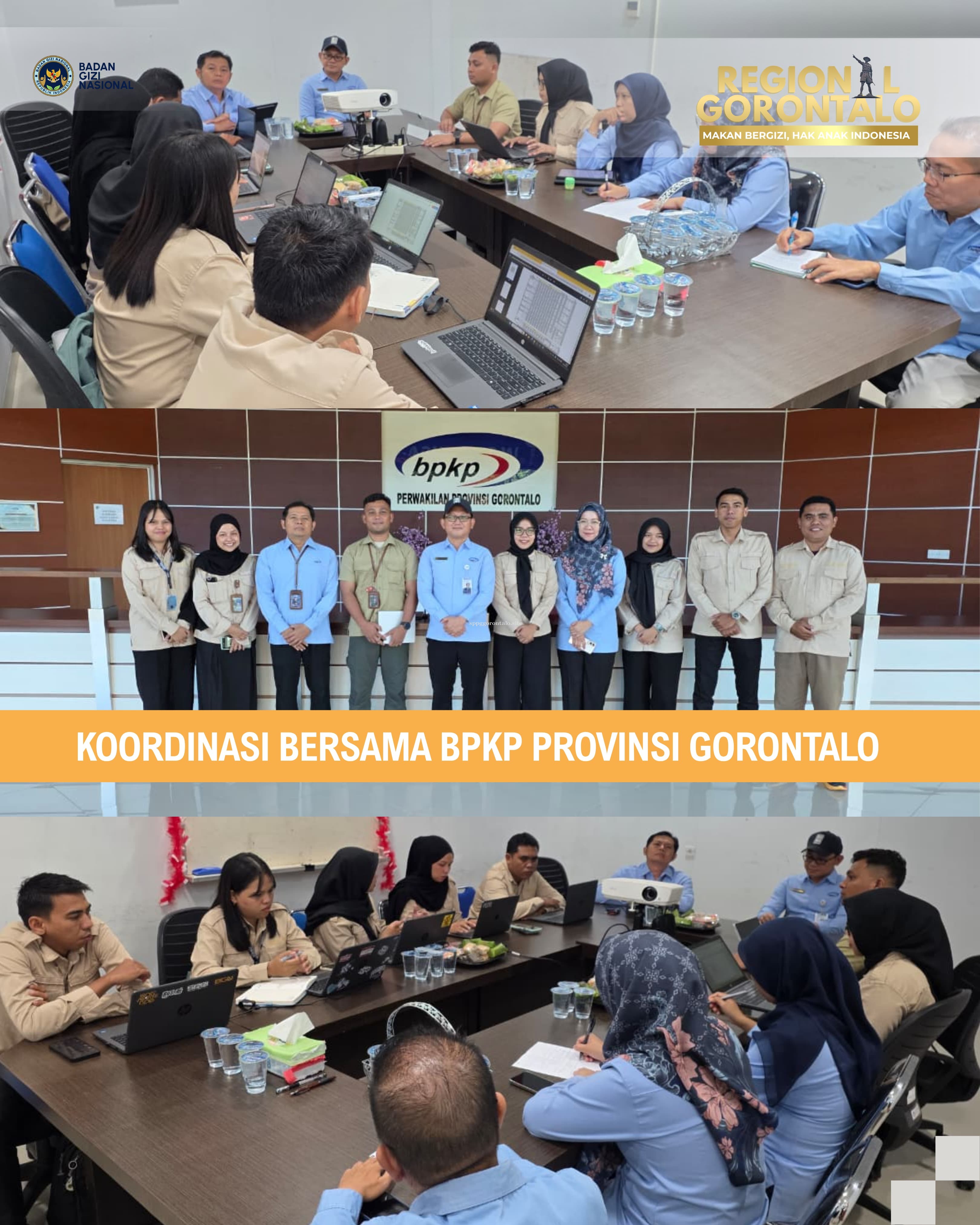 Kareg, Wakareg, dan Korwil SPPG Gorontalo Perkuat Pengawasan Program MBG Bersama BPKP Gorontalo