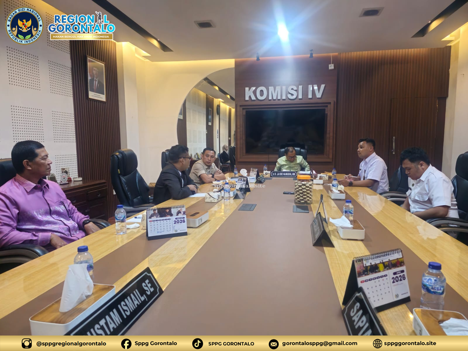 Audiens antara Komisi IV DPRD Provinsi Gorontalo dengan Badan Gizi Nasional (BGN) Regional Gorontalo